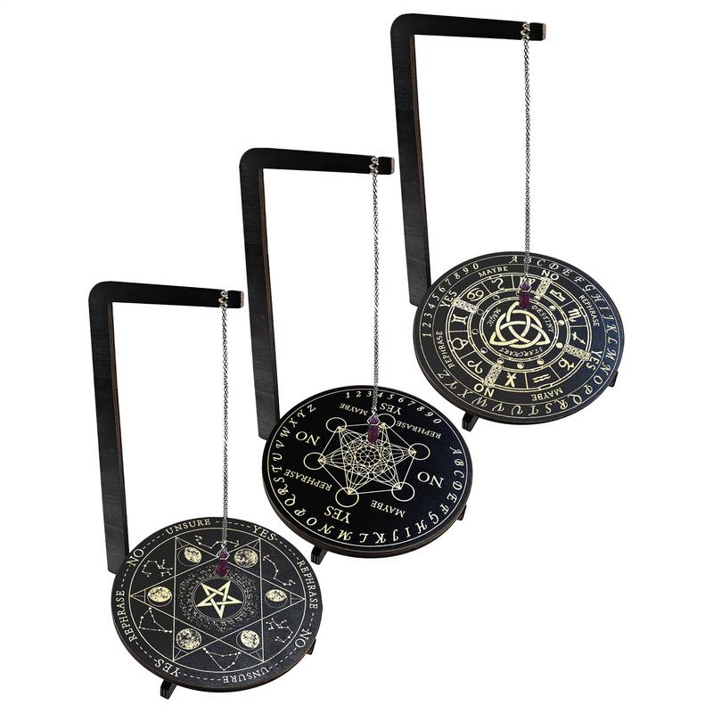 Jewelry Making Board - Wood Pendulum Display Stand Jewelry Crystal