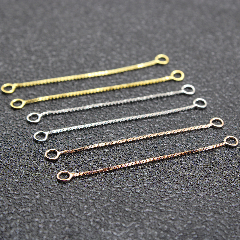 Lobster Clasp Silver - 2Pcs 925 Sterling Silver Box Chain