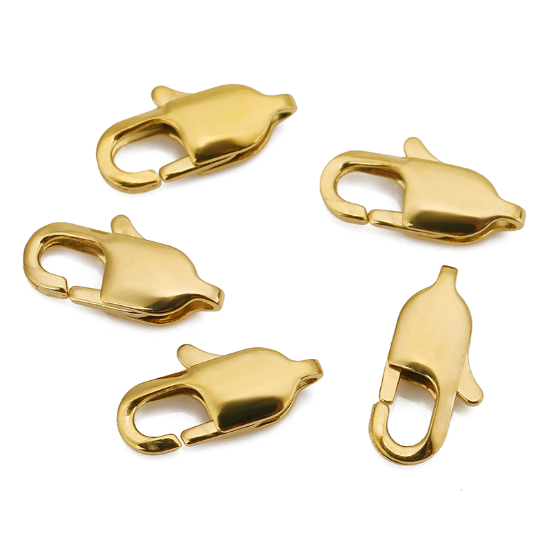 10pcs High End Quality Gold St - Lobster Clasp Silver recension och pris