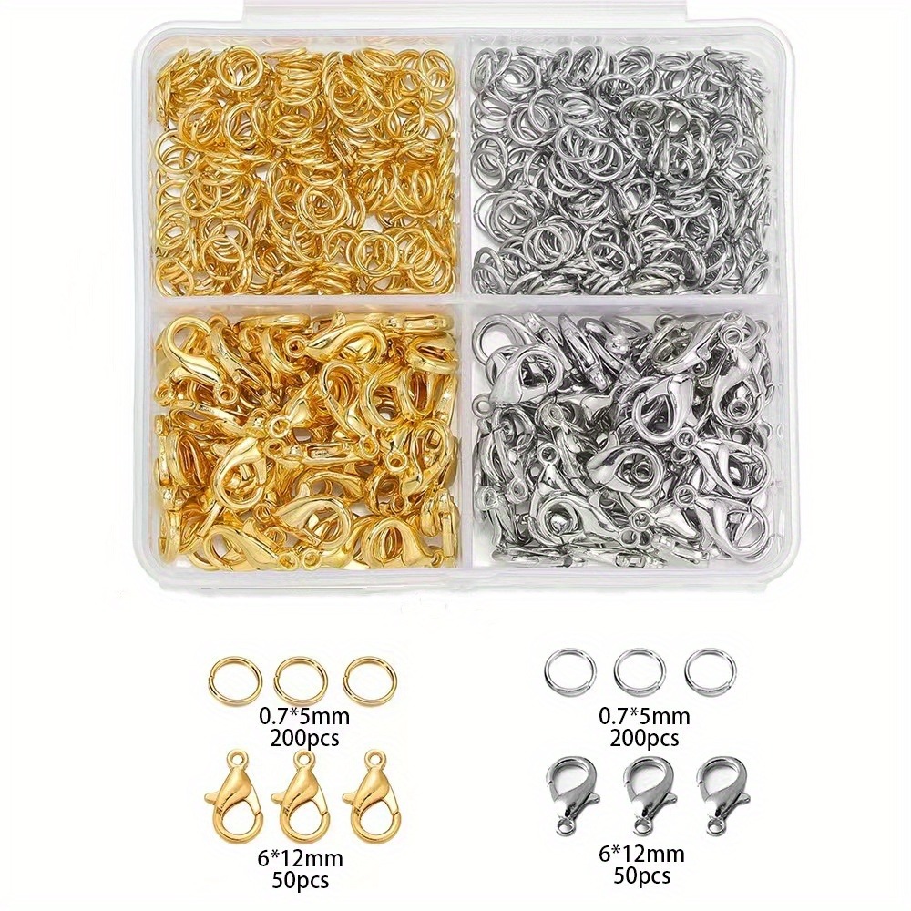 350/500 Pieces A Combination S - Lobster Clasp Silver recension och pris