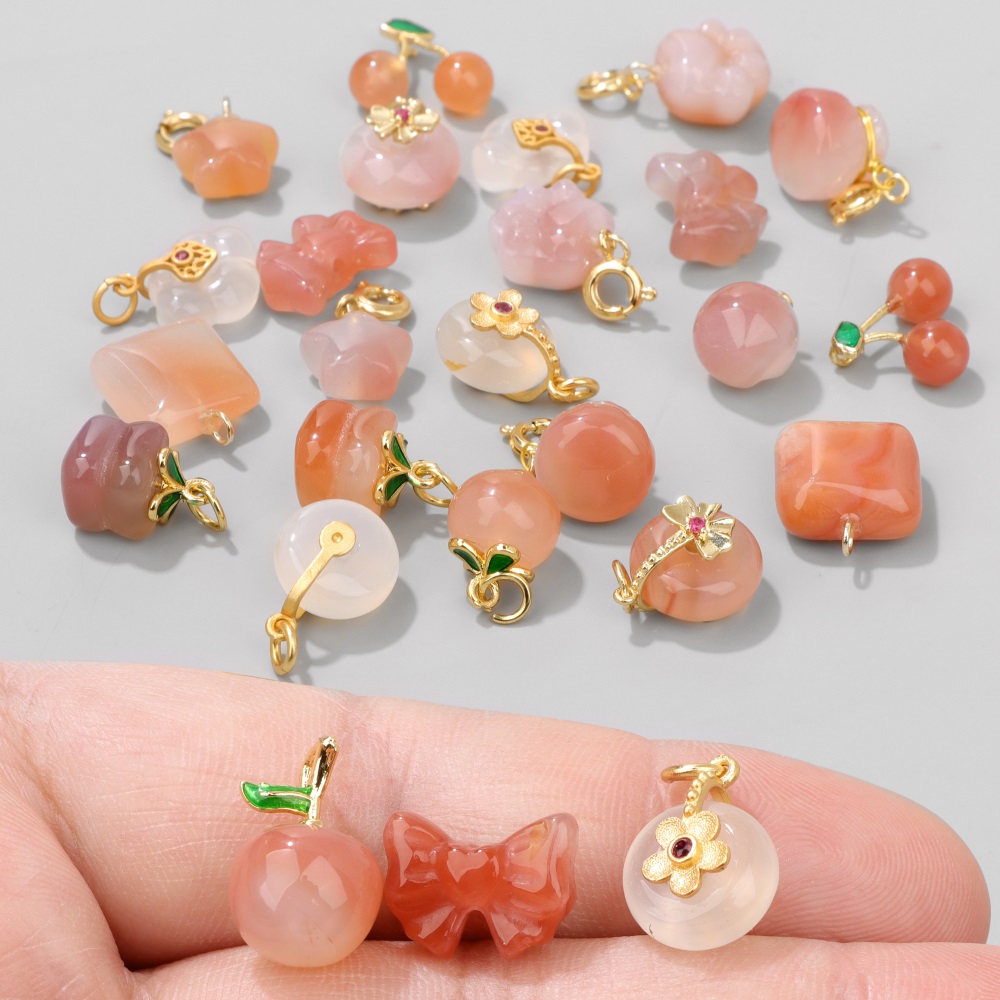 2Pcs Natural Stone Gems Agates - Jewelry Making Gemstones recension och pris