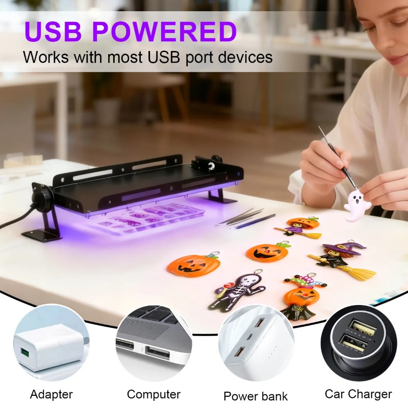 Ultra Bright LED UV Curing Lam - Jewelry Making Dc recension och pris
